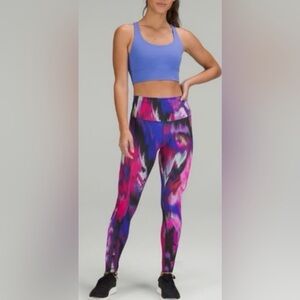 Lululemon NWT Wunder Train High Rise Tights 28” leggings Digital Current Pink 4